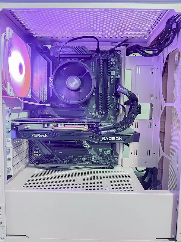 Cleaned PC computer fan after replacement and repair